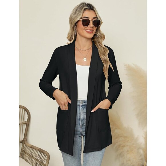 Long Sleeve Lightweight Thin 2025 Summer Cardigan for Women Casual Loose Fit Kim - Picture 4 of 6
